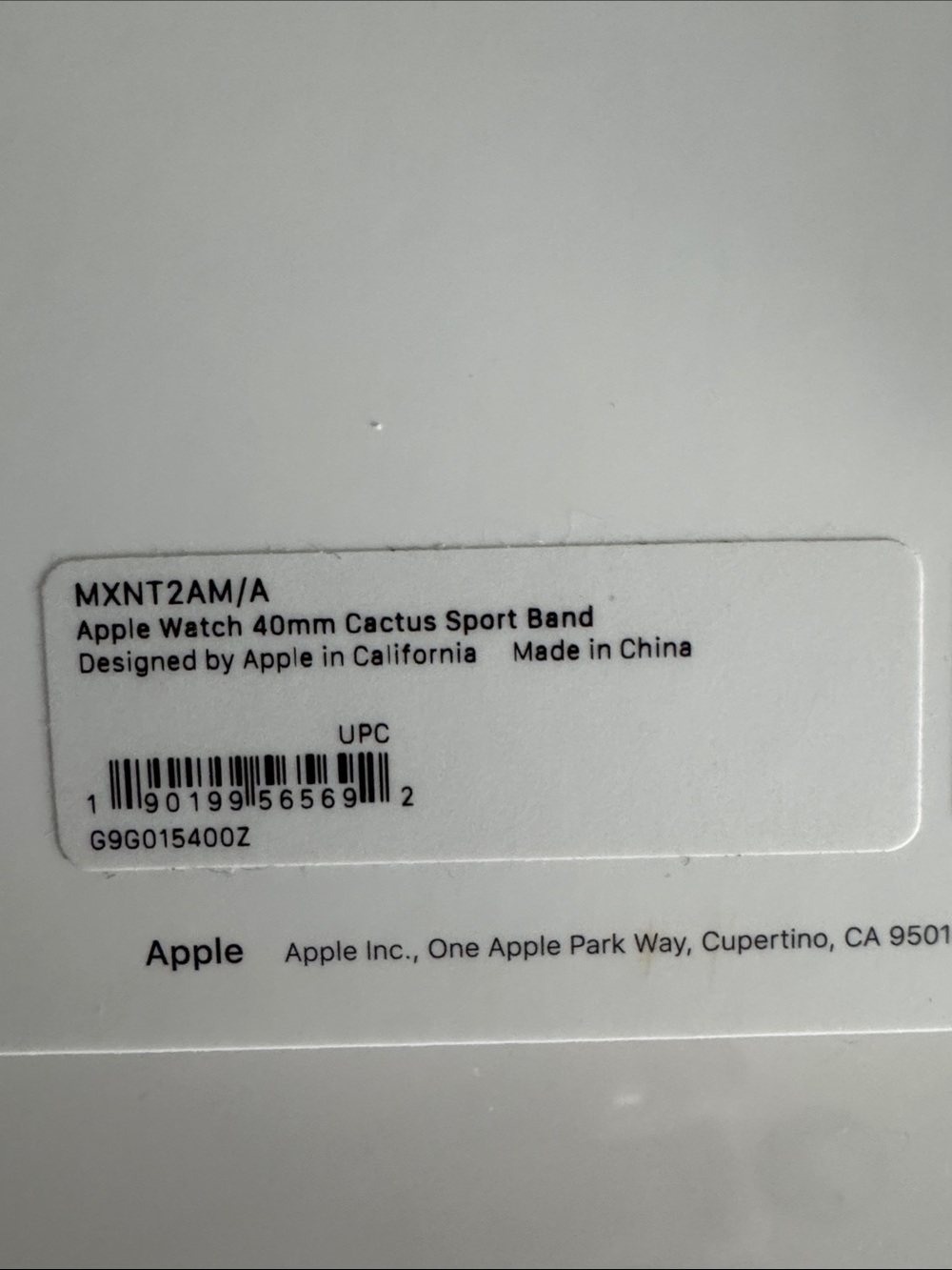 Apple Watch Sport band in cactus NWT - Picture 2 of 3